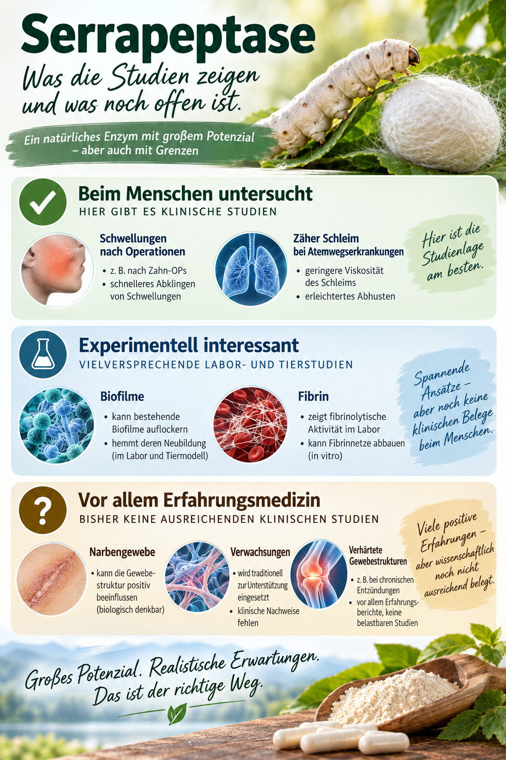Die Wirkungen des Enzyms Serrapeptase