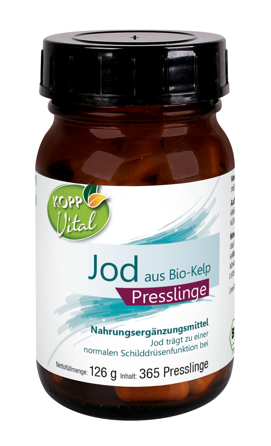 Presslinge aus Bio Kelp-Algen für die natürliche Versorgung mit Jod