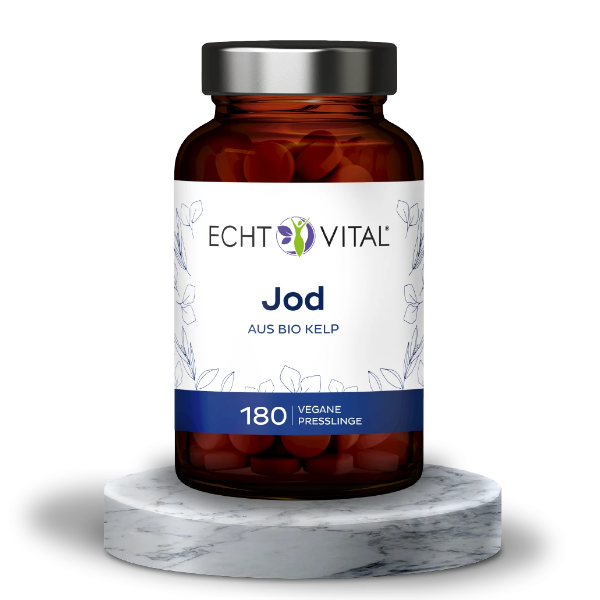 Jod aus Bio Kelp Algen, Presslinge zur Verorgung mit Jod