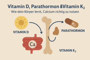 Die Zusammenhänge zwischen Vitamin D, Parathormon & K2