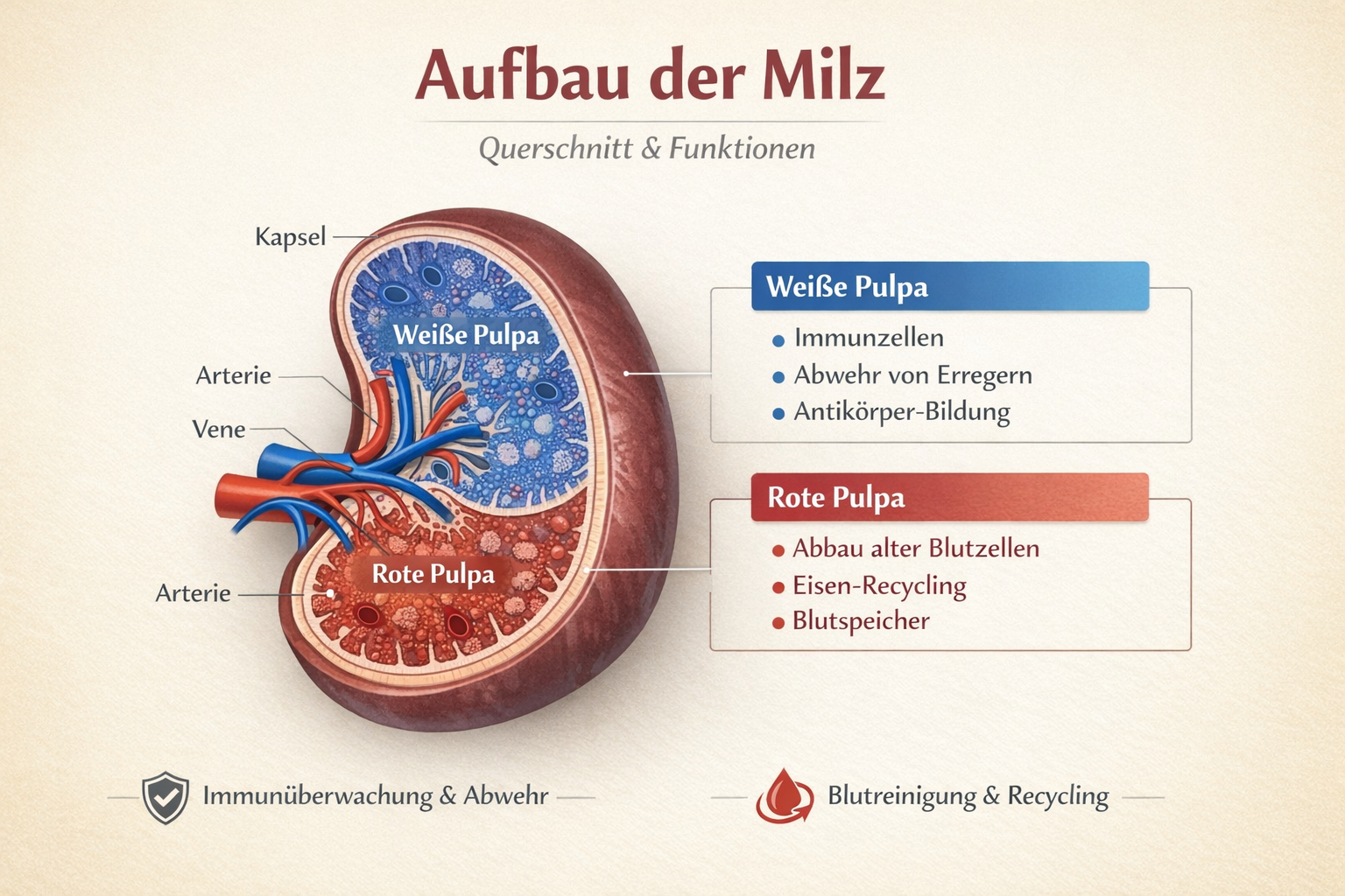 Die Milz - Aufbau und Funktion