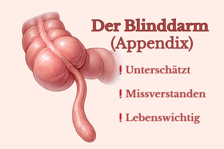 Der Blinddarm - Appendix, unterschätzt, missverstanden. lebenswichtig
