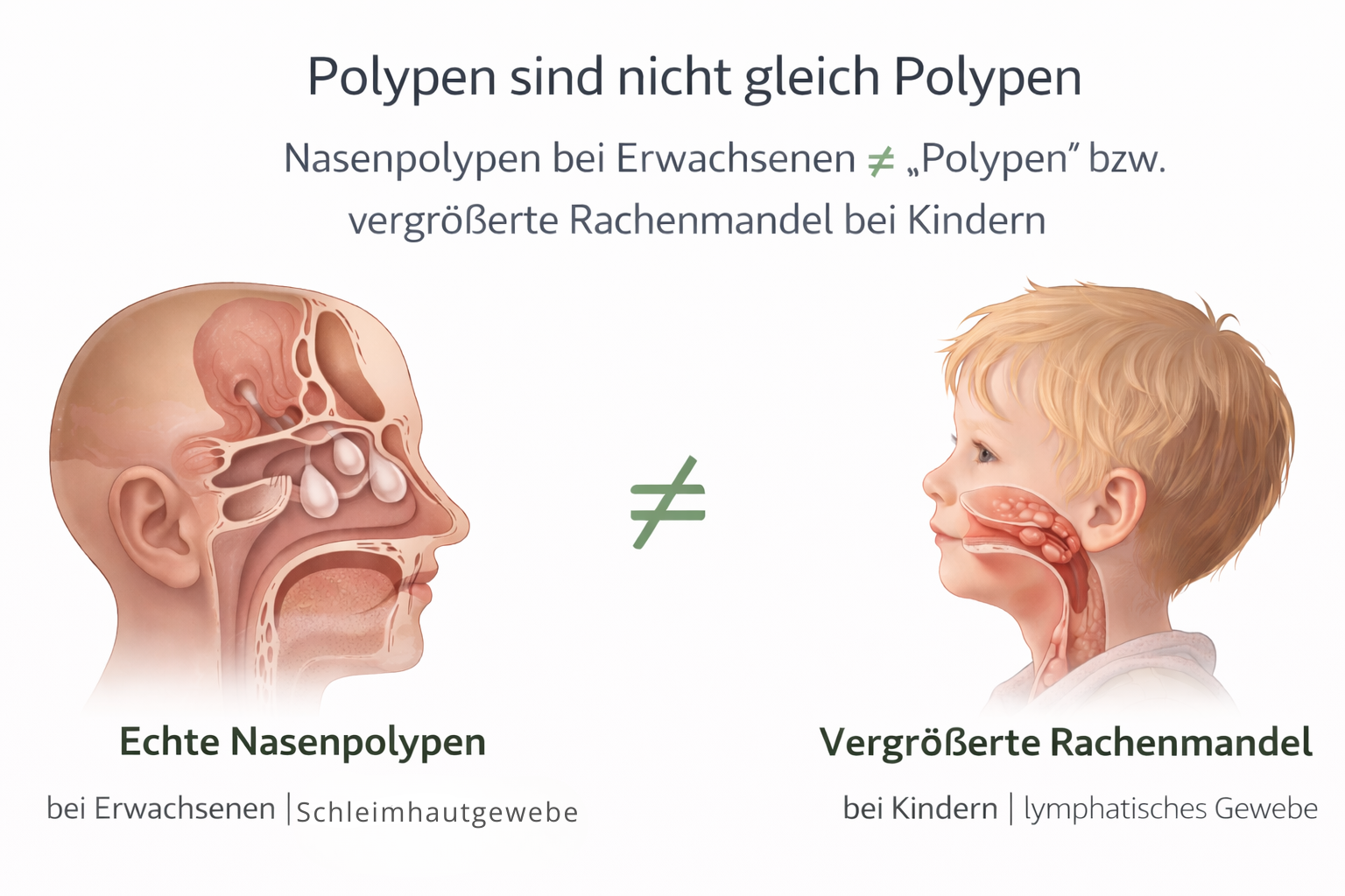 Polypen sind nicht gleich Polypen - gibt medizinische Unterschiede.