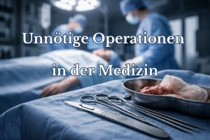 Operationssaal mit chirurgischen Instrumenten – Symbol für unnötige Operationen in der Medizin