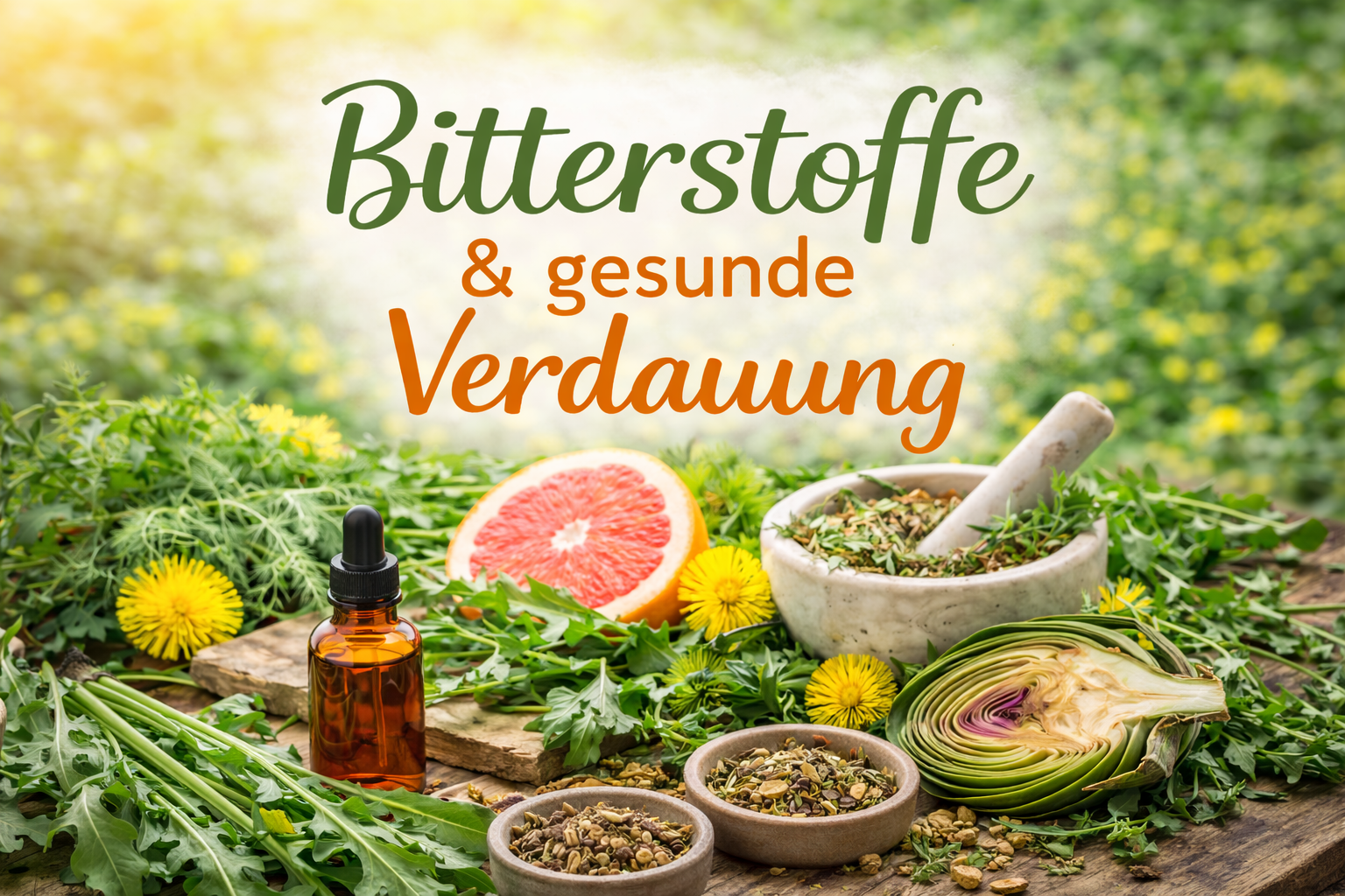 Bitterstoffe haben einen großen Einfluss auf die Verdauung.