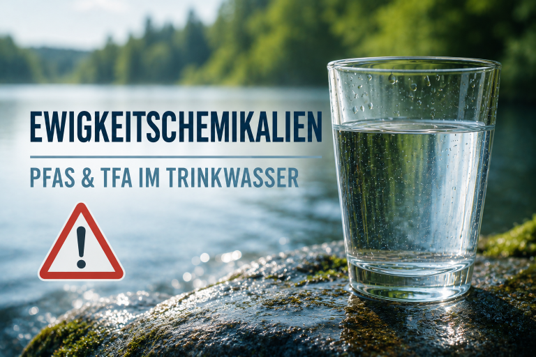 Ewigkeitschemikalien wie PFAS und TFA sind im Trinkwasser nachweisbar.