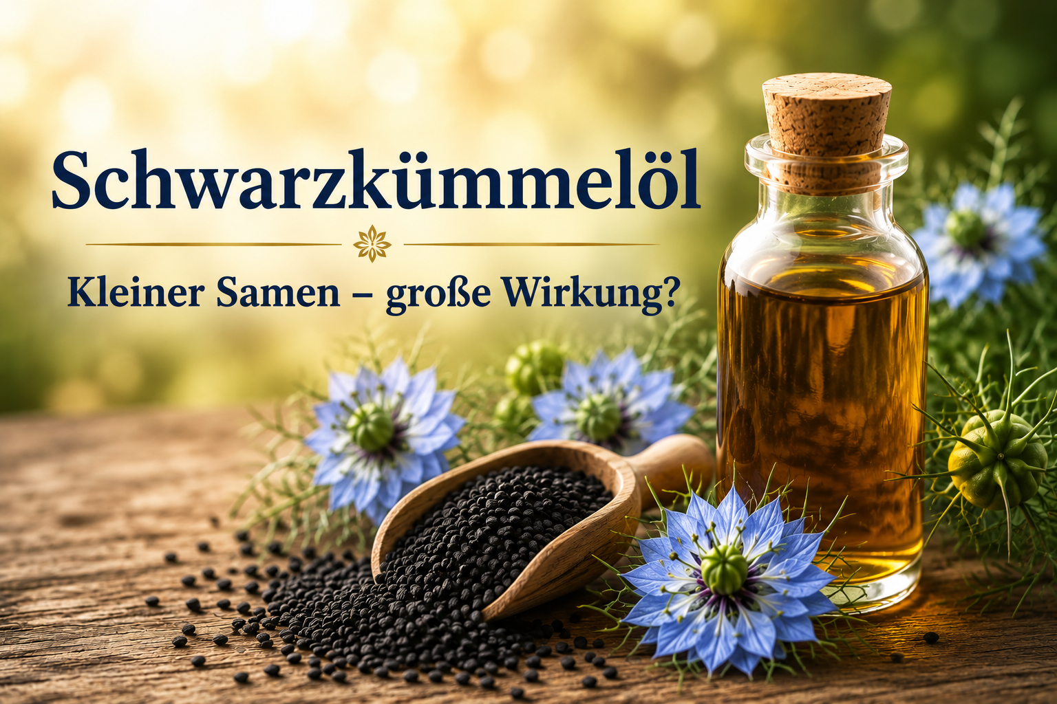 Schwarzkümmelöl als altes Heilmittel