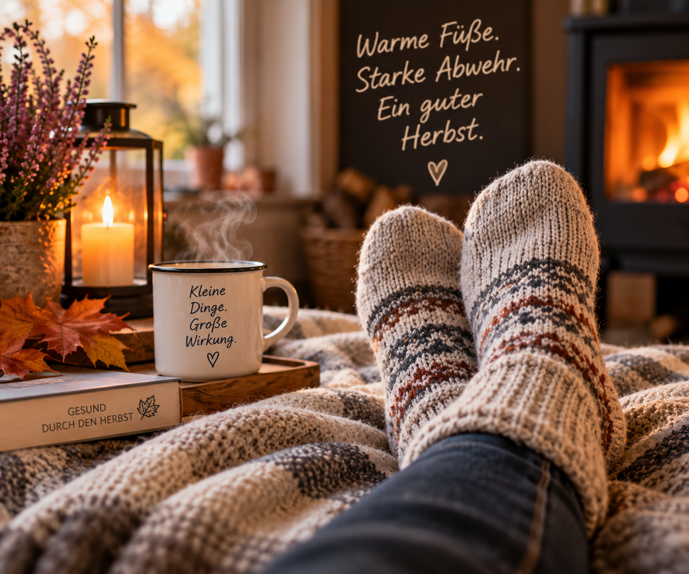 Warme Füße sind im Herbst und Winter sehr wichtig.